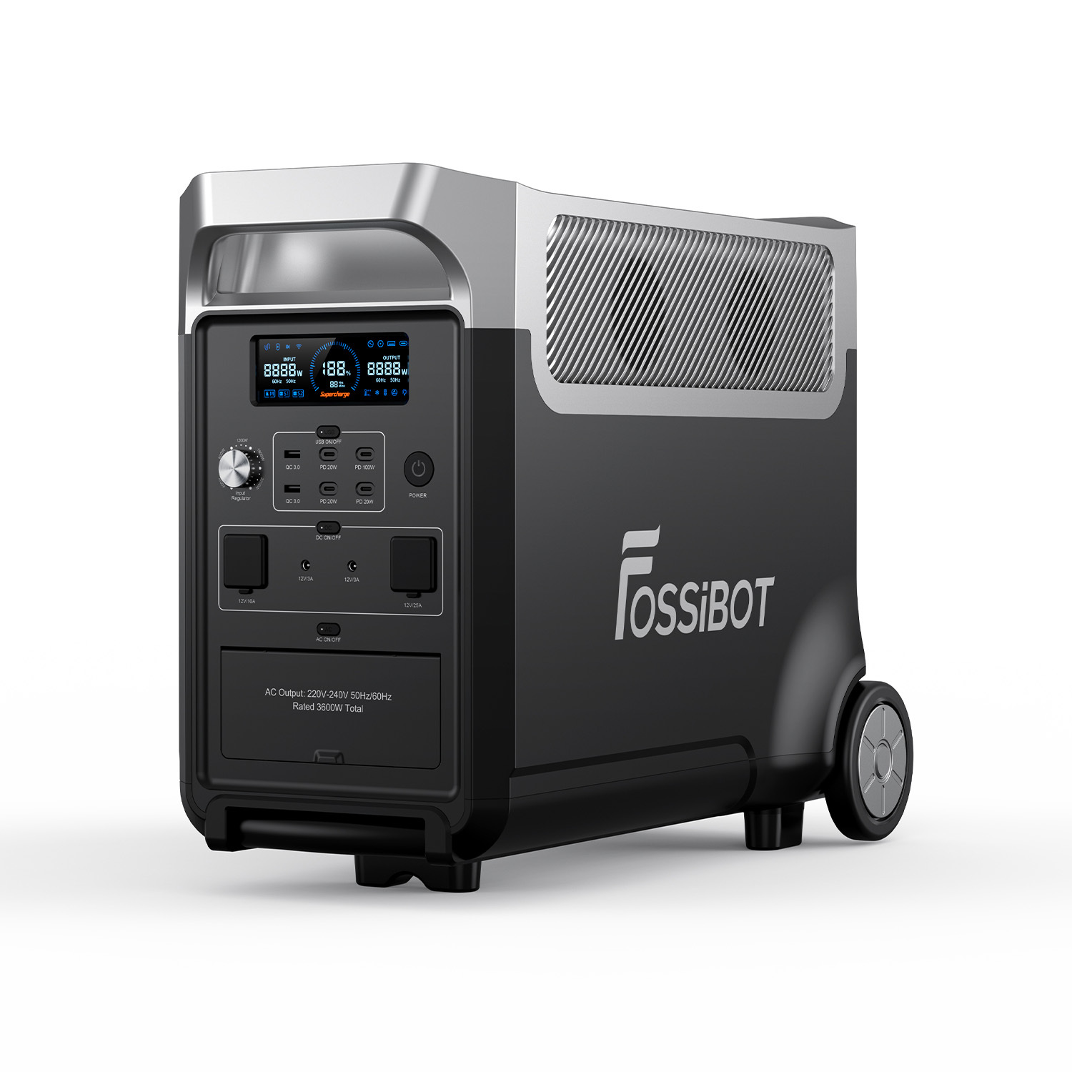 Fossibot - estación eléctrica alto rendimiento - 3840wh - 3600w