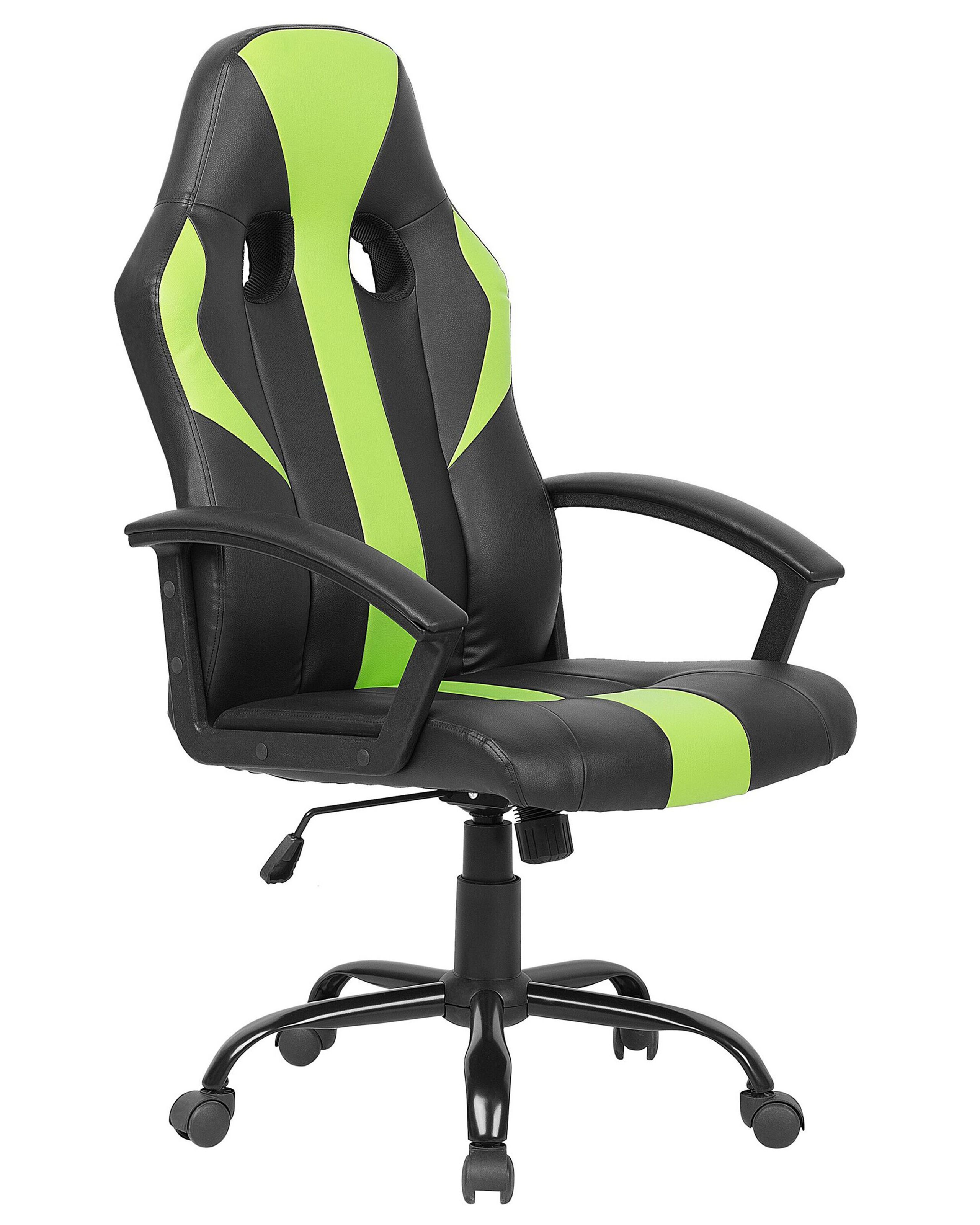 Silla de oficina success piel sintética verde lima