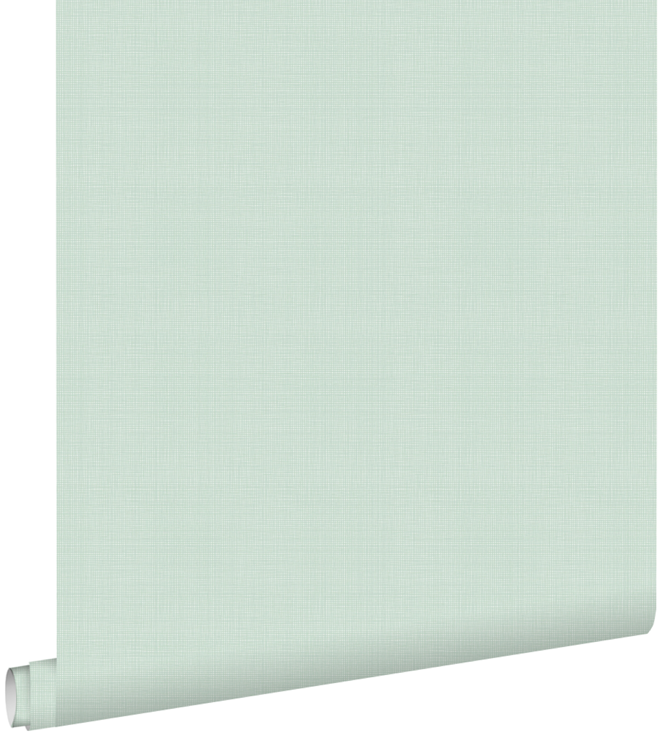 Estahome papel pintado liso efecto lino menta verde 53 cm x 10.05 m