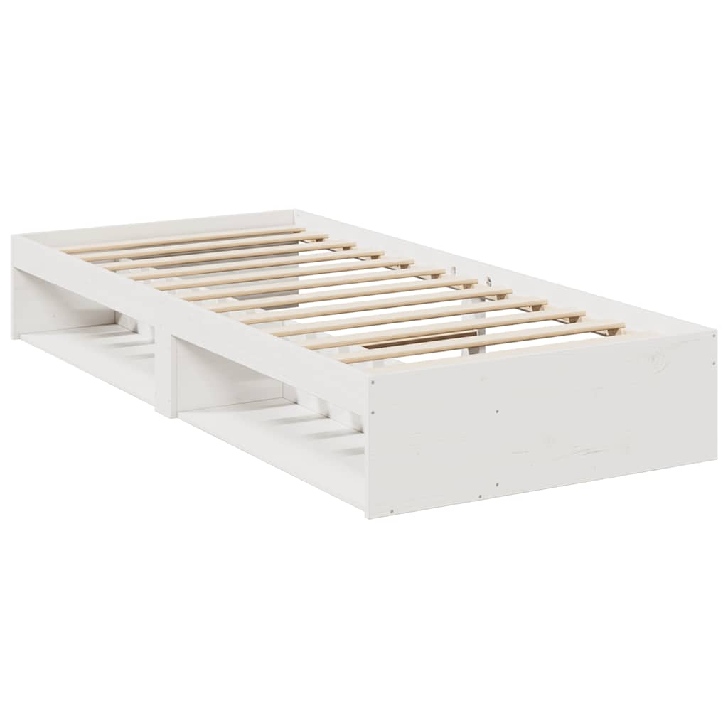 vidaXL diván sin colchón blanco 100x200 cm madera maciza de pino