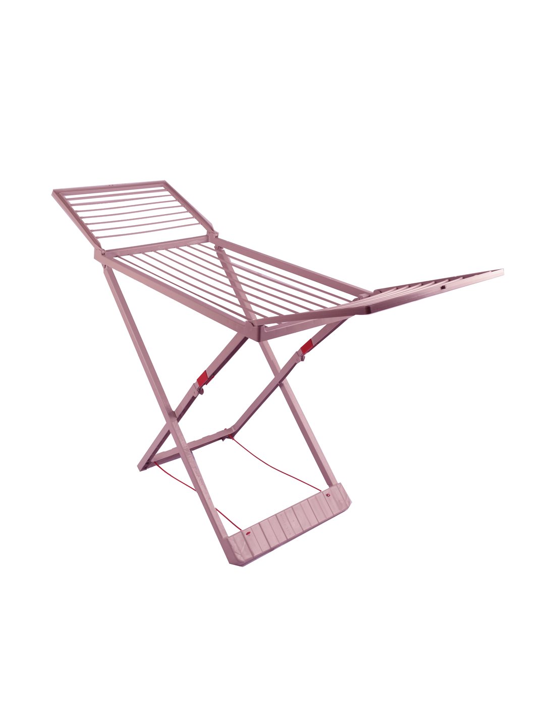 Plegable | rosa | tendedero plegable de resina con alas, 20m | incluye 20