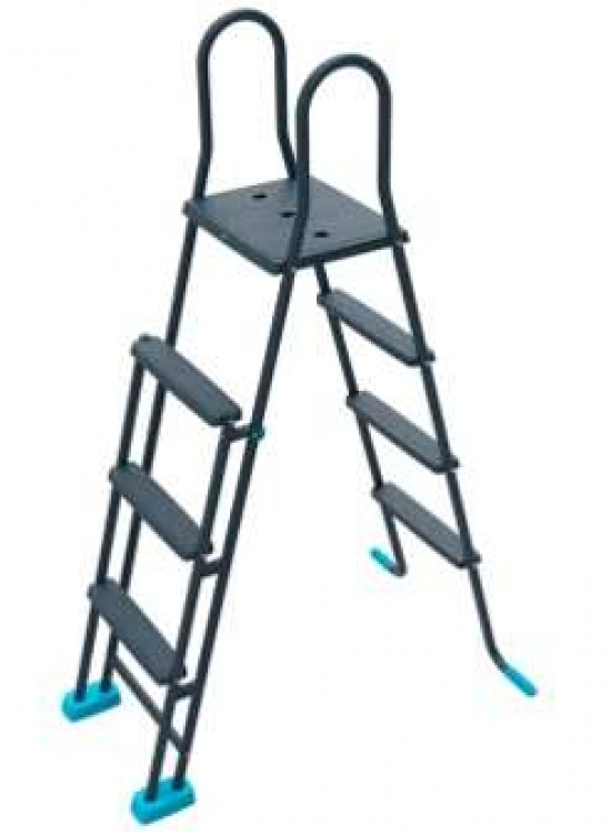 Escalera de seguridad gris 134cm