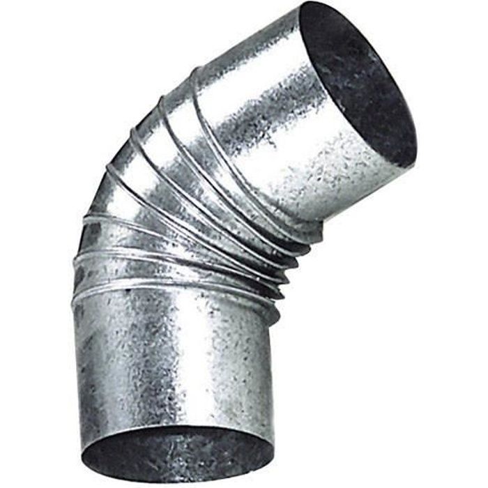 Codo de estufa galvanizada de 110 mm 45'