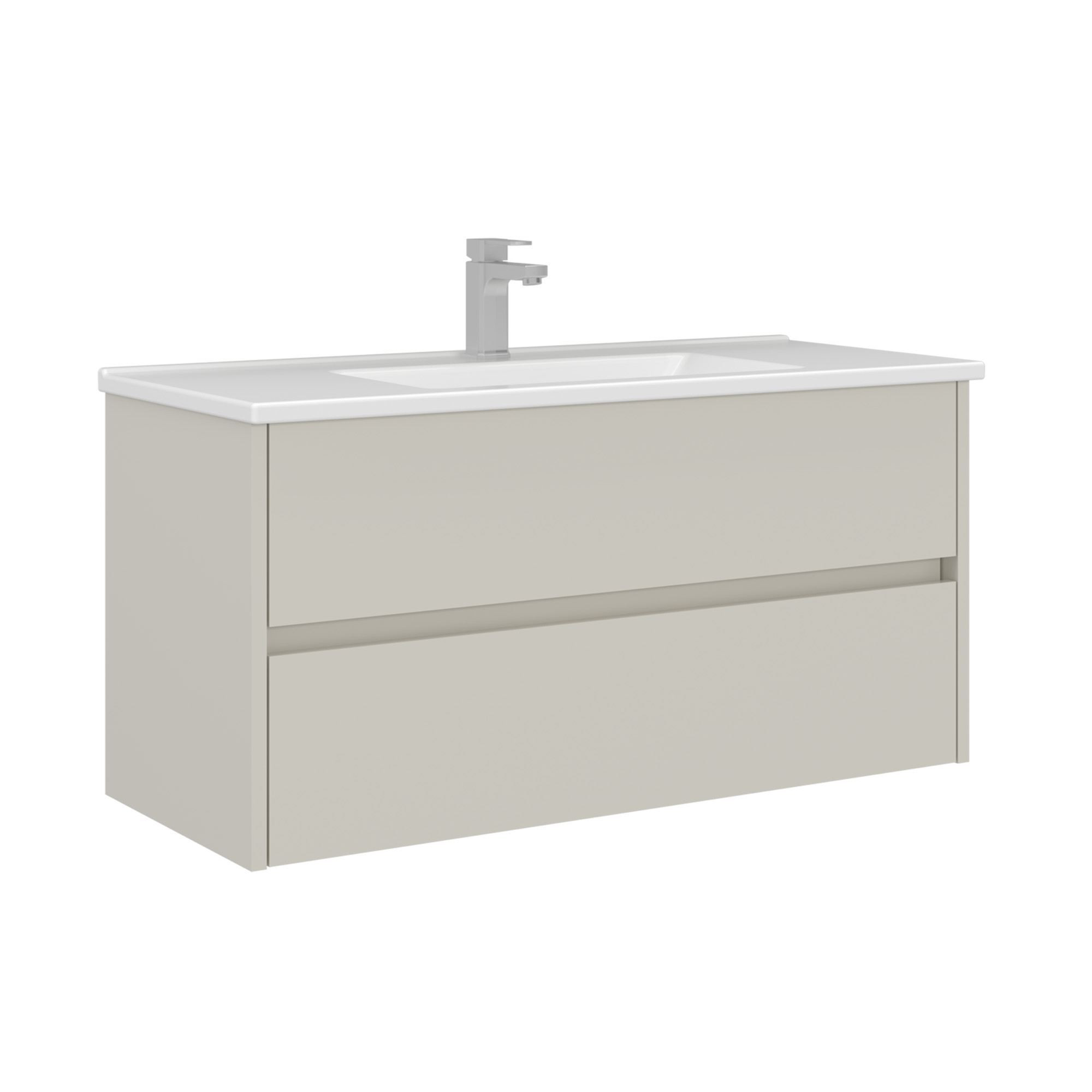 Mueble para lavabo <<arno 100>> - 100 x 45 x 52 cm - cashmere