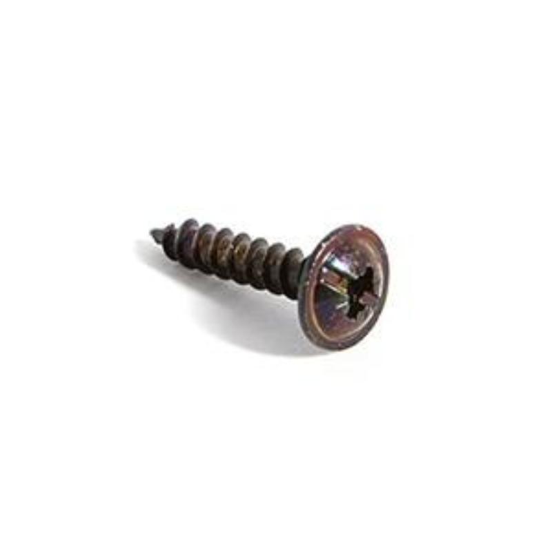 Tornillo tirador rosca madera cabeza ancha negro 4-20