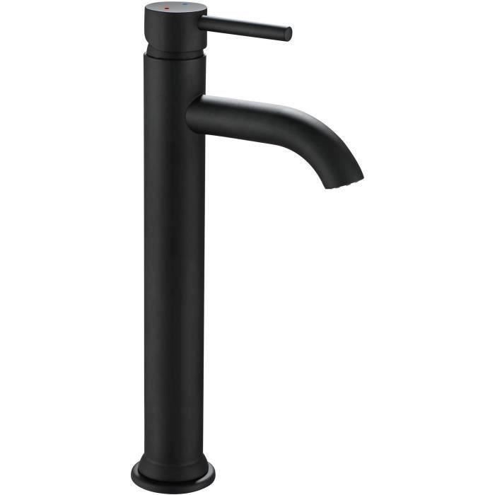 Mezclador alto de lavabo ilo small negro