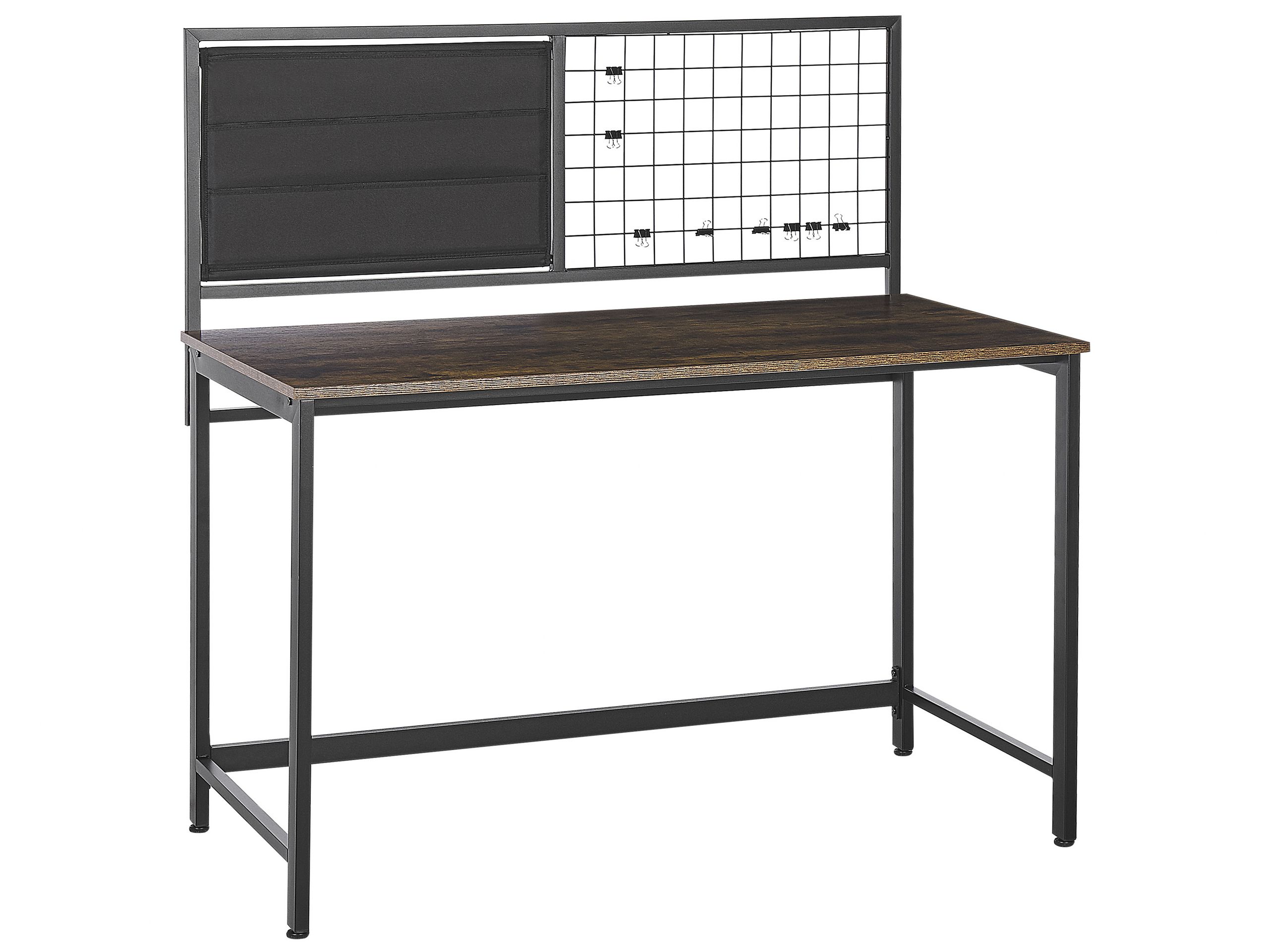Escritorio con panel de notas vince 118 cm 60 cm negro