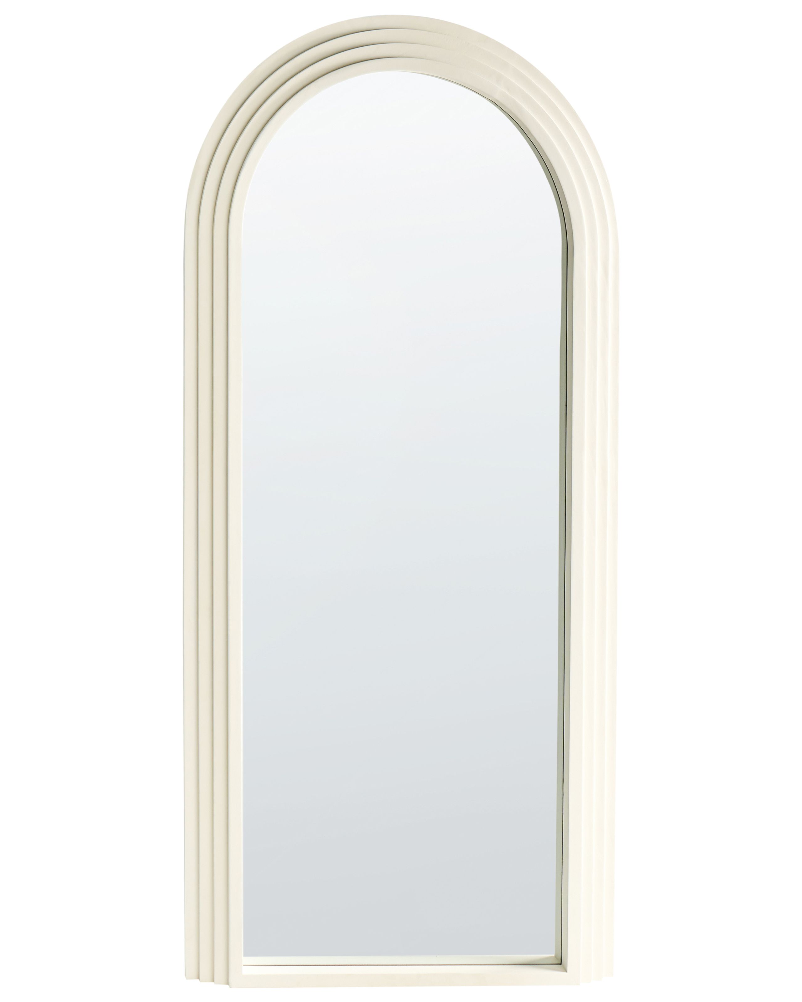 Espejo de pared dijon 80 cm 170 cm madera blanco crema