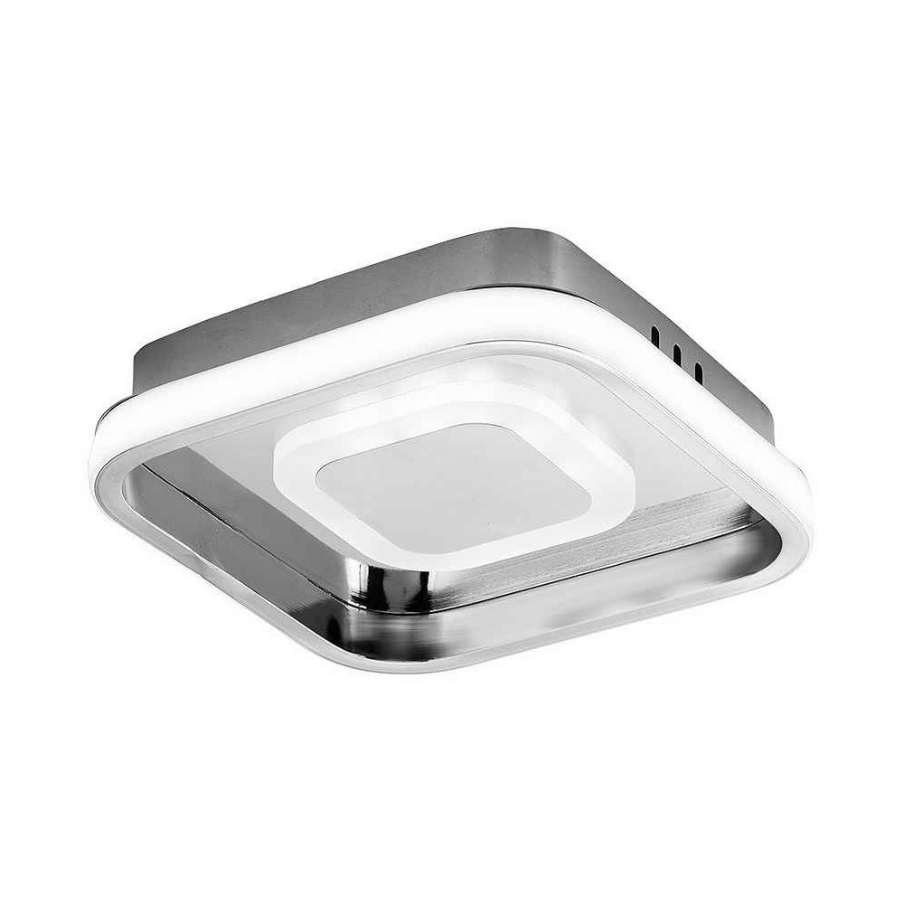 Plafon 24w 3000-4000-6000k elma cromo 5,5x21x21 cm 2280 lm con memoria de c