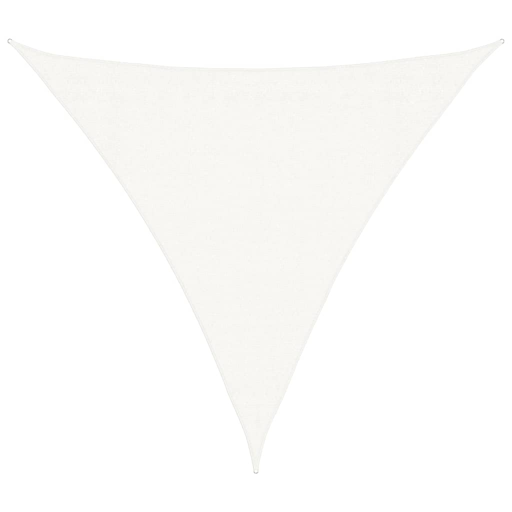 vidaXL toldo de vela triangular hdpe 3,6x3,6x3,6 m blanco