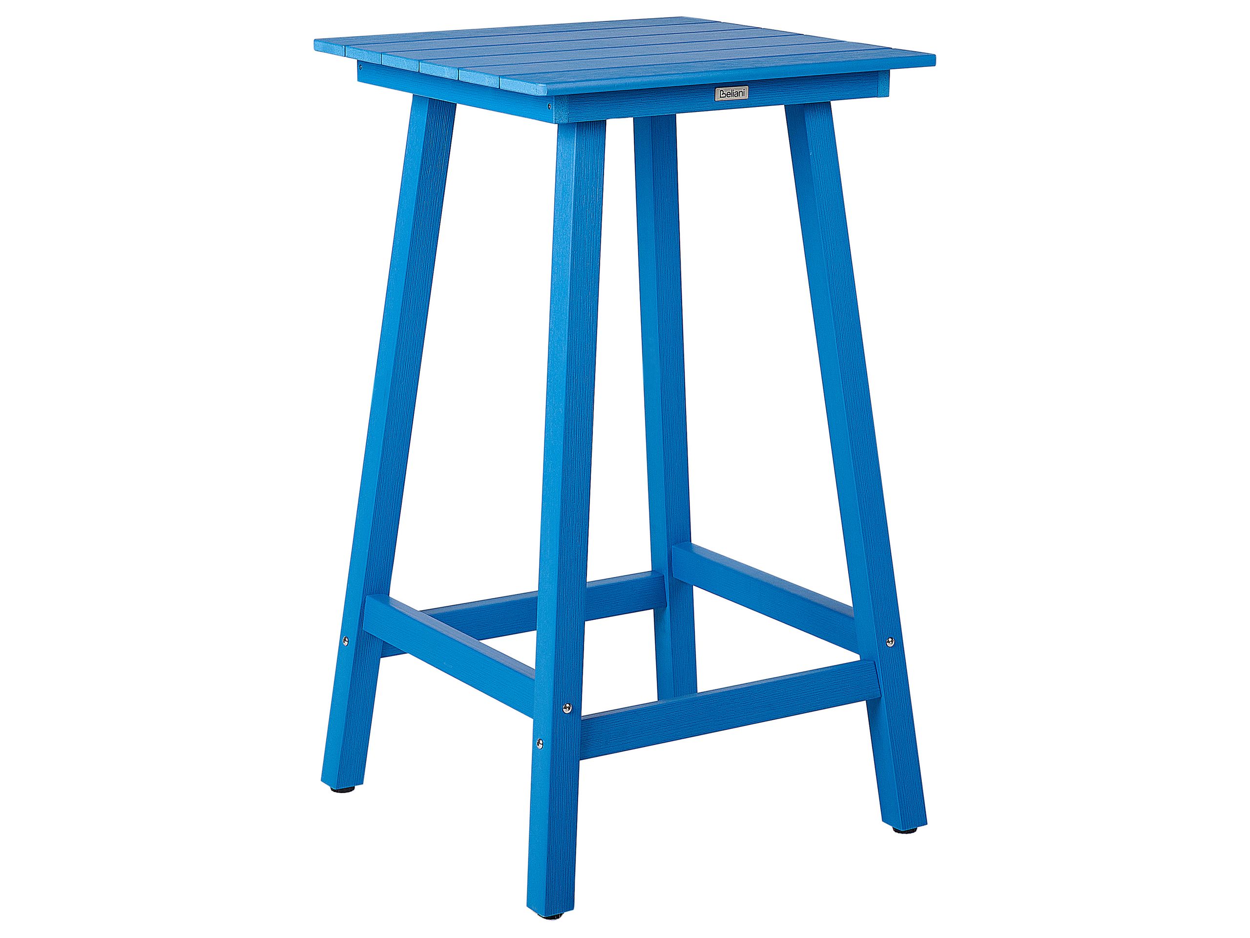 Mesa de bar de jardín adirondack 60 cm 59 cm material sintético azul