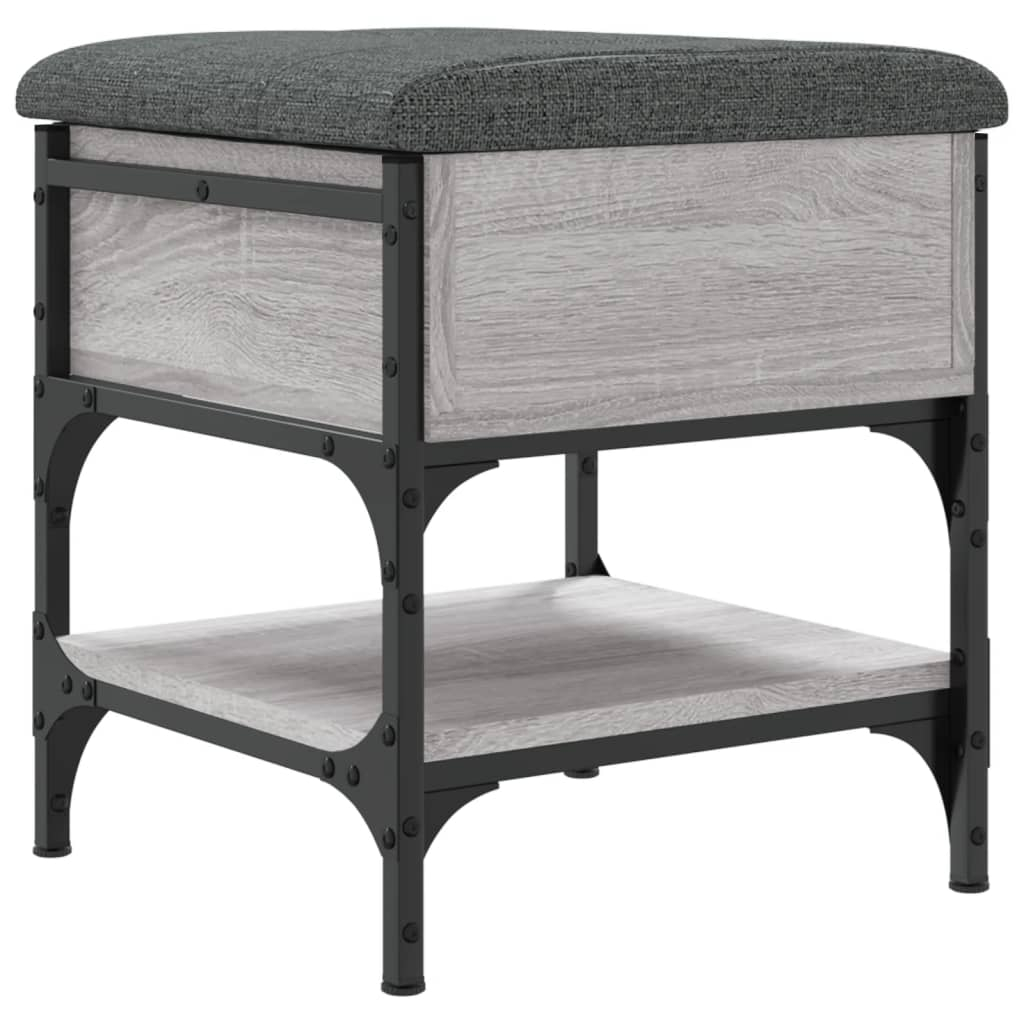 vidaXL zapatero madera de ingeniería gris sonoma 42x42x45 cm