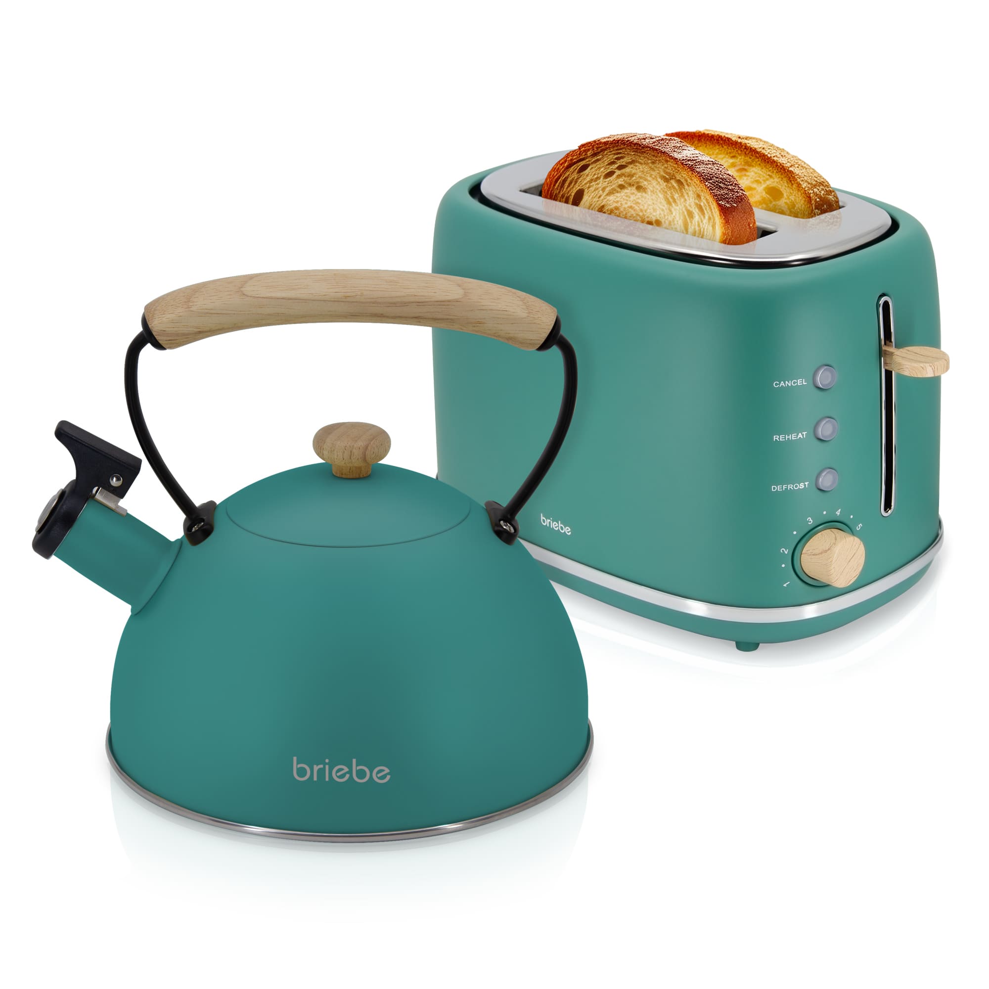 Nordic set tostadora pan ranura ancha 2 reban briebe skt1177gre verde 870w