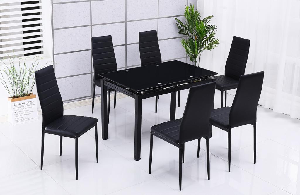 Mesa extensible cristal templado 170x70cm