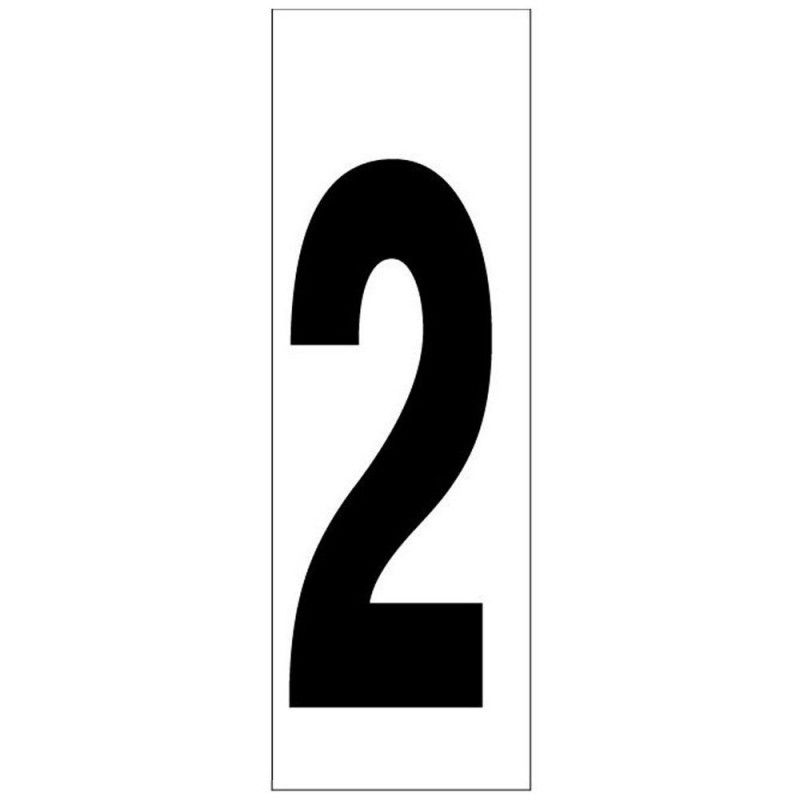Numero adhesivo 46x140 mm. nº 2