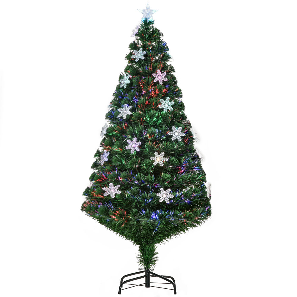 Árbol de navidad ø60x150 cm PVC y metal color verde Homcom