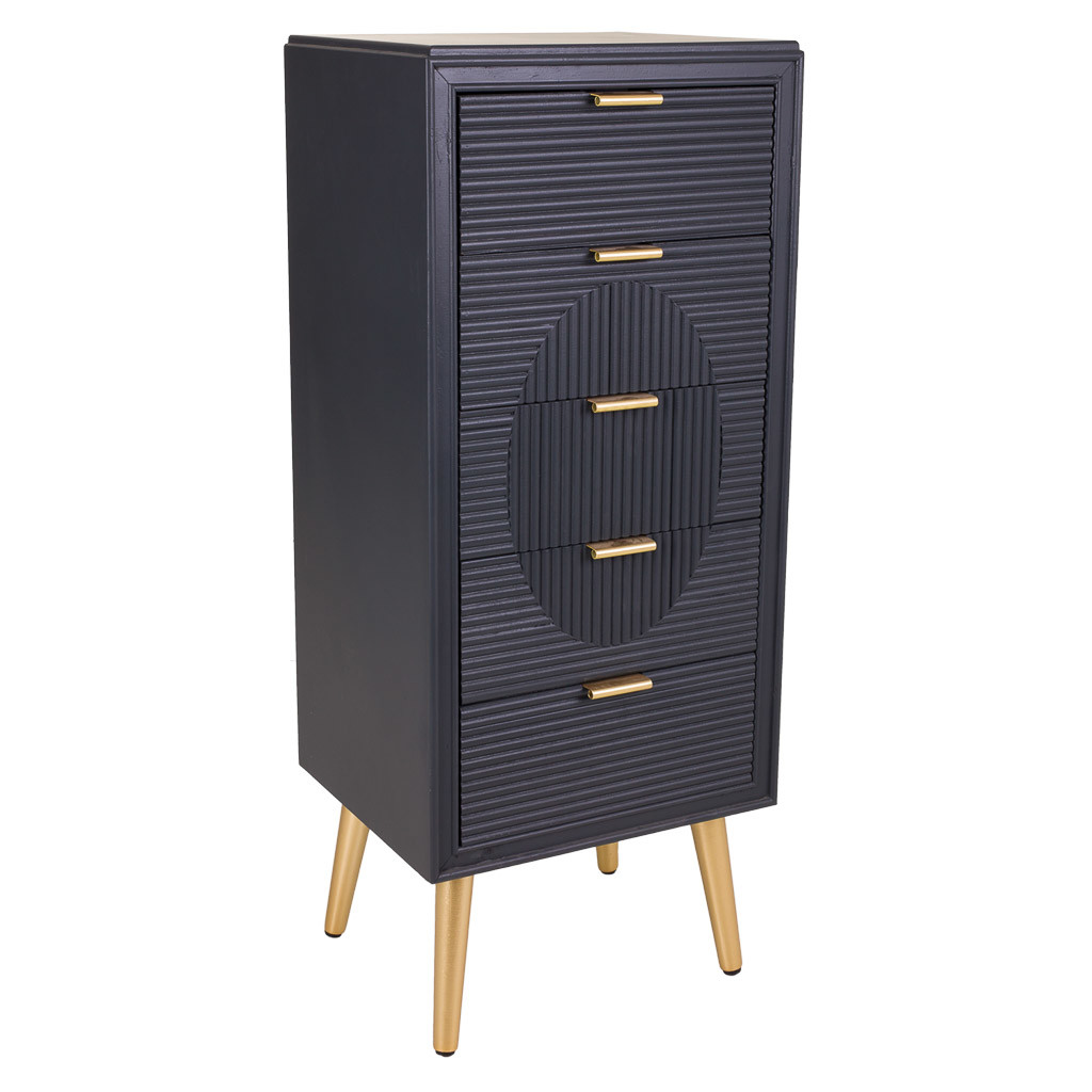 Sinfonier de madera gris oscuro 42x36.5x100.5