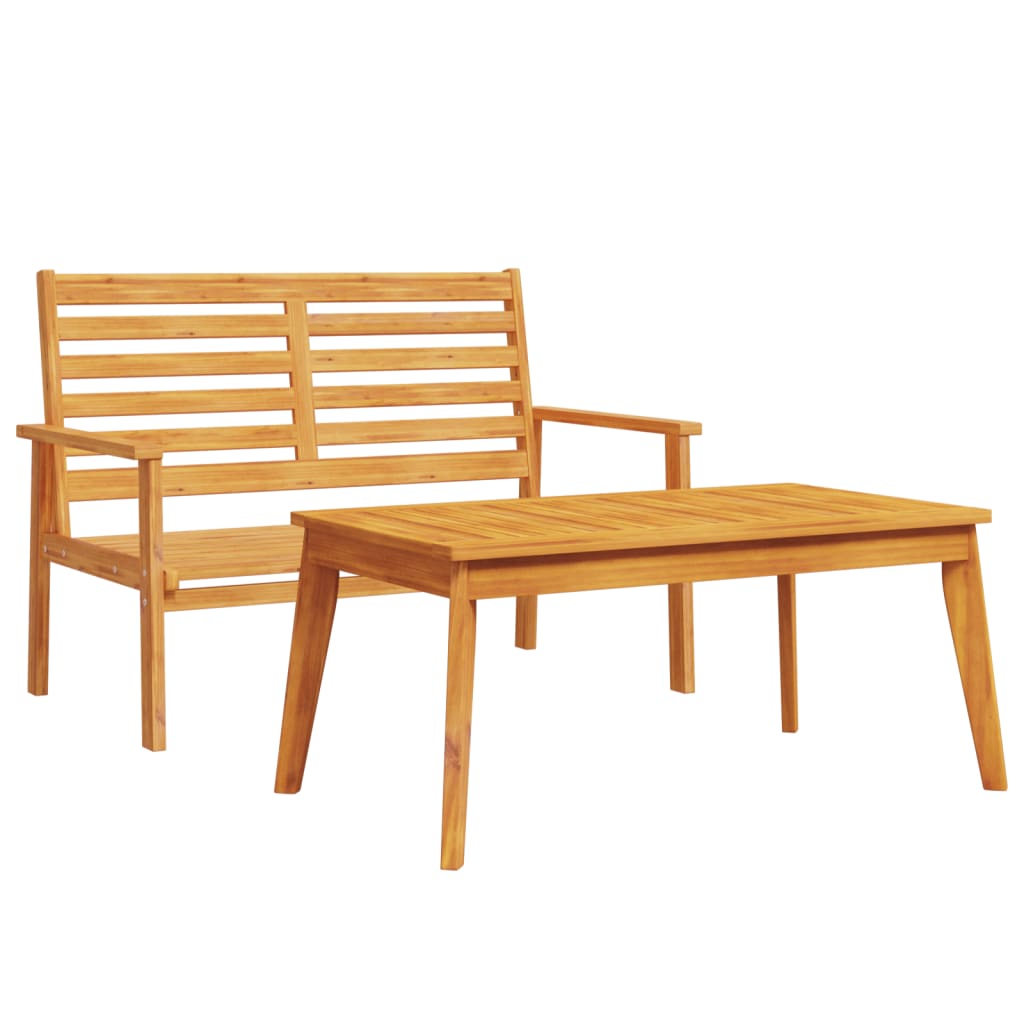 vidaXL set de muebles de jardín madera maciza de acacia