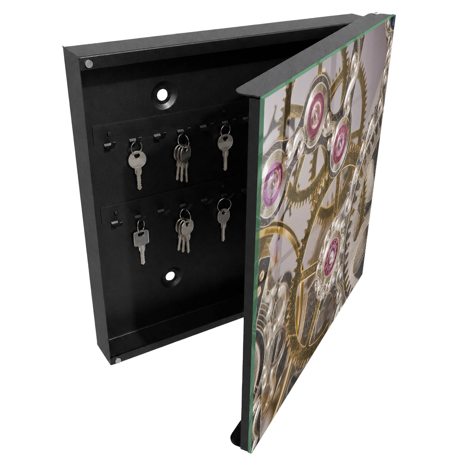 Caja para llaves diseño 30x30x5, apertura derecha tulup
