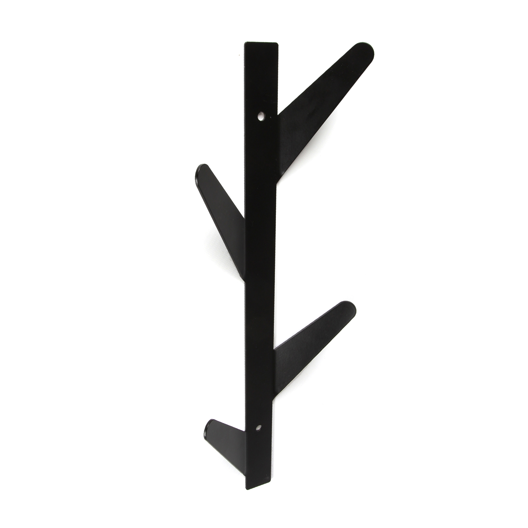 Perchero de pared rei c1695 | 125x370x45 mm | negro mate
