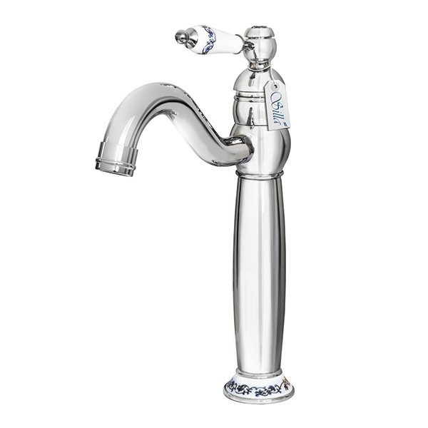 Grifo lavabo caño alto monomando retro, crome