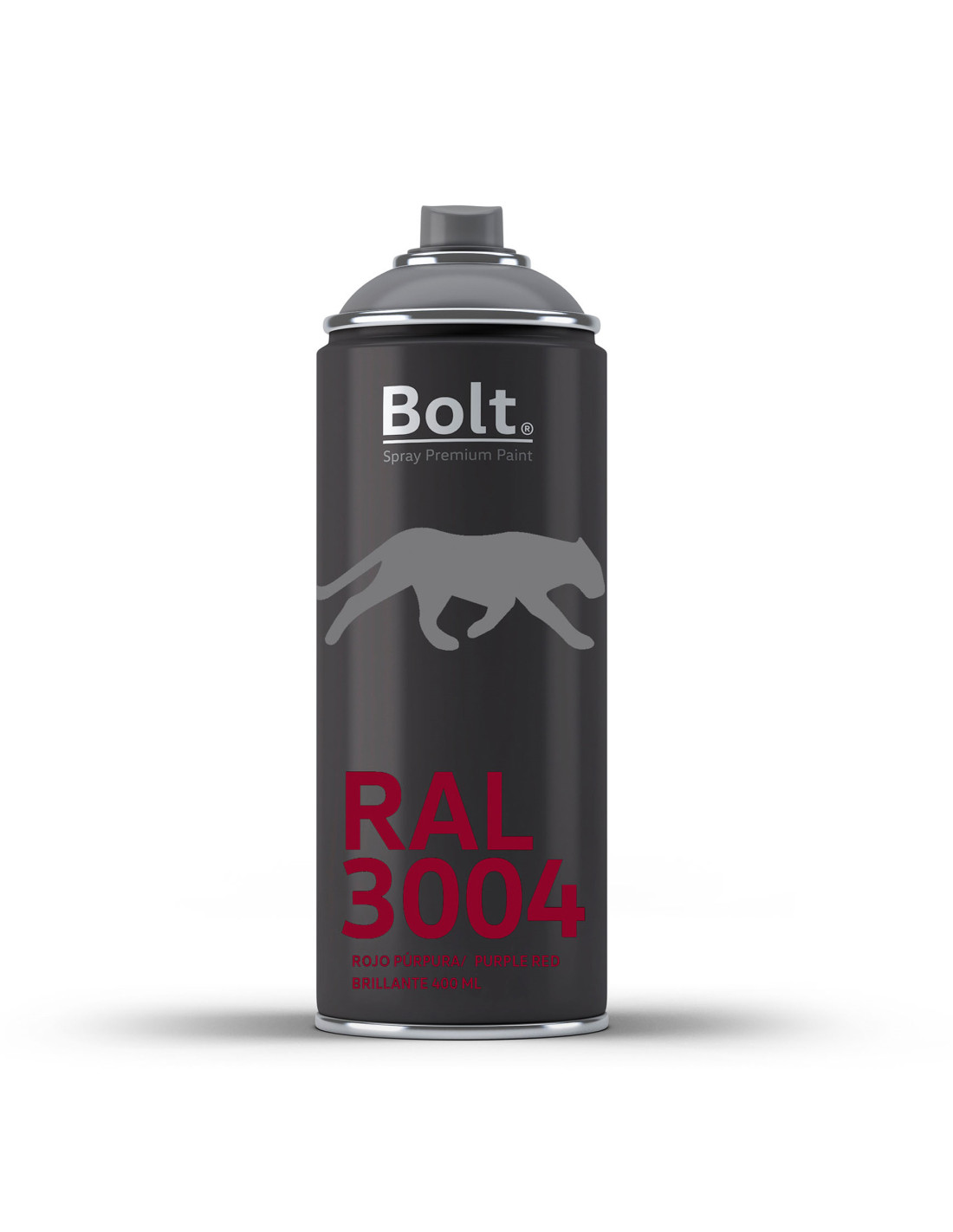 Spray bolt premium acrilico brillante ral 400 ml (ral 3004 rojo purpura)