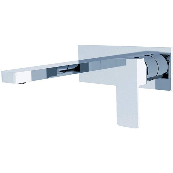 Grifo lavabo empotrado de pared, cromo