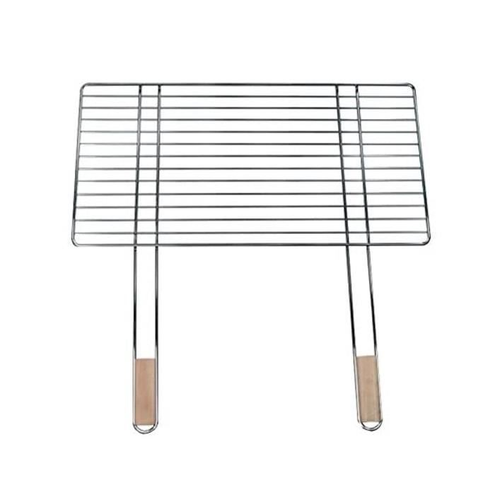 Rejilla para barbacoa 68 x 40 cm acero cromado master grill & party mg254