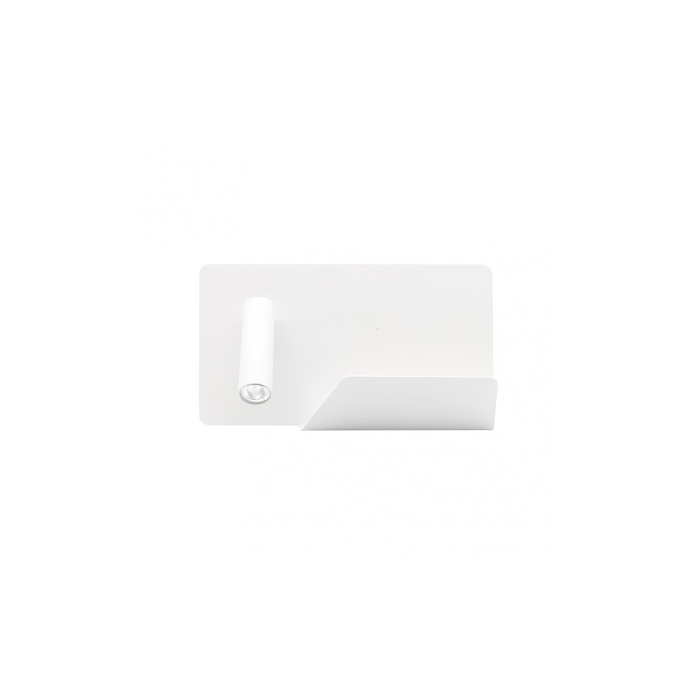 Fab 17176iz01 | aplique 3w 4000k miguel angel izqdo blanco c/usb y estante
