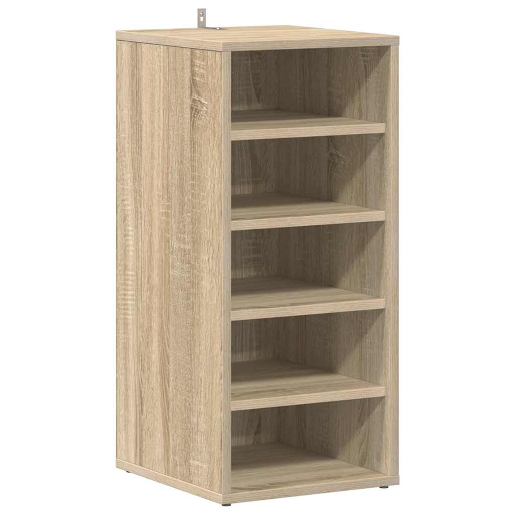 vidaXL zapatero madera contrachapada roble sonoma 31,5x35x70 cm