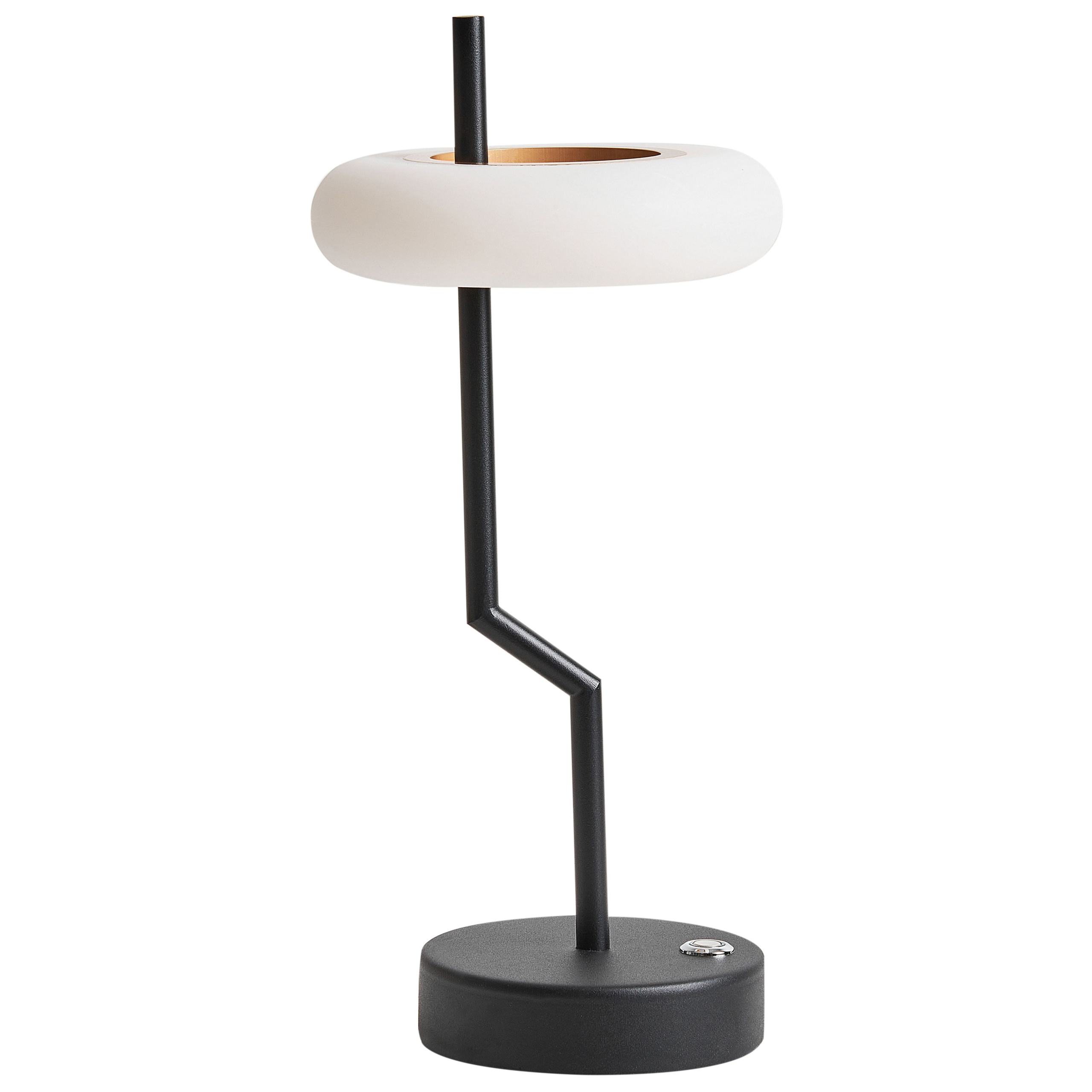 Lámpara de mesa negro alviela