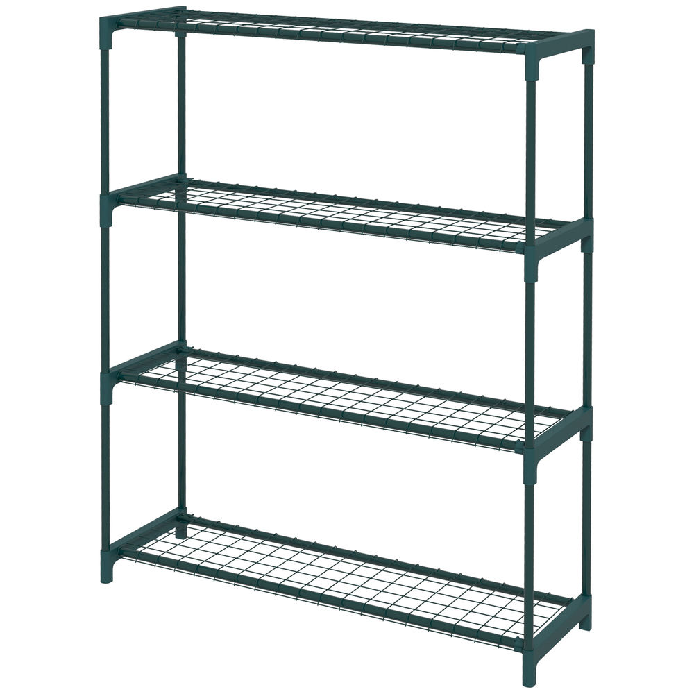 Estantería para planta 89x28x107 cm acero color verde Outsunny