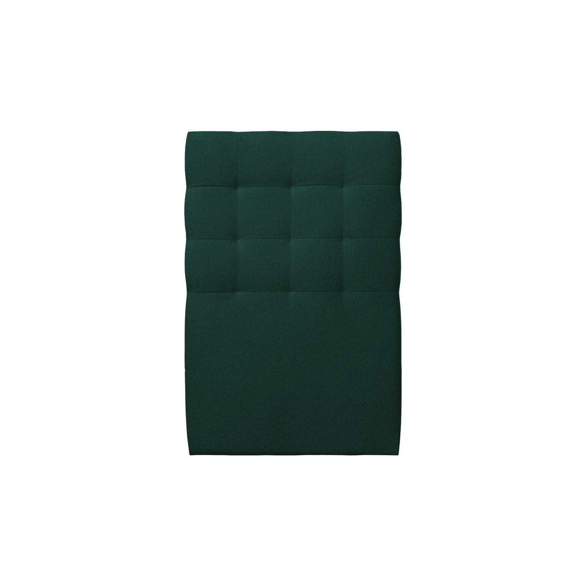 Cabecero acolchado 90 cm - tela terciopelo verde - verde