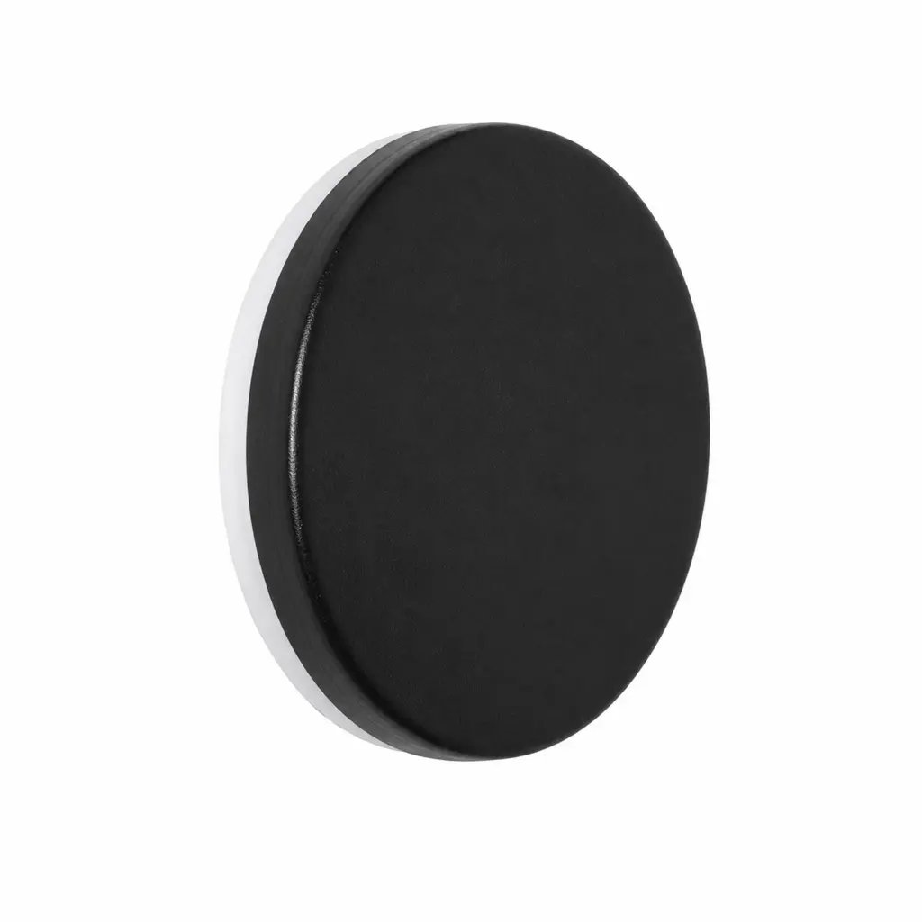 Aplique LED exterior redondo negro d15 cm 10w 3000k ip54 luz indirecta
