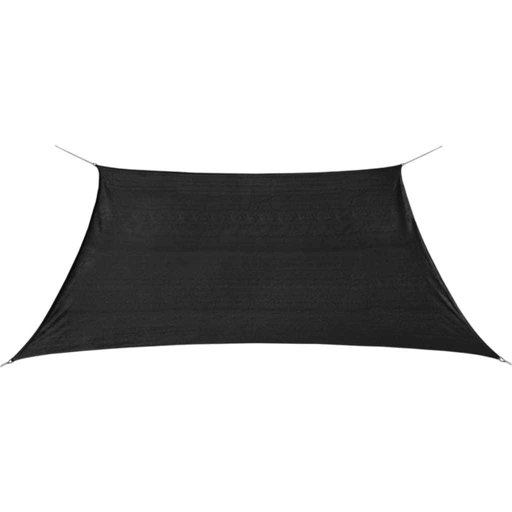 Vela de sombra/parasol cuadrada de hdpe antracita de 2