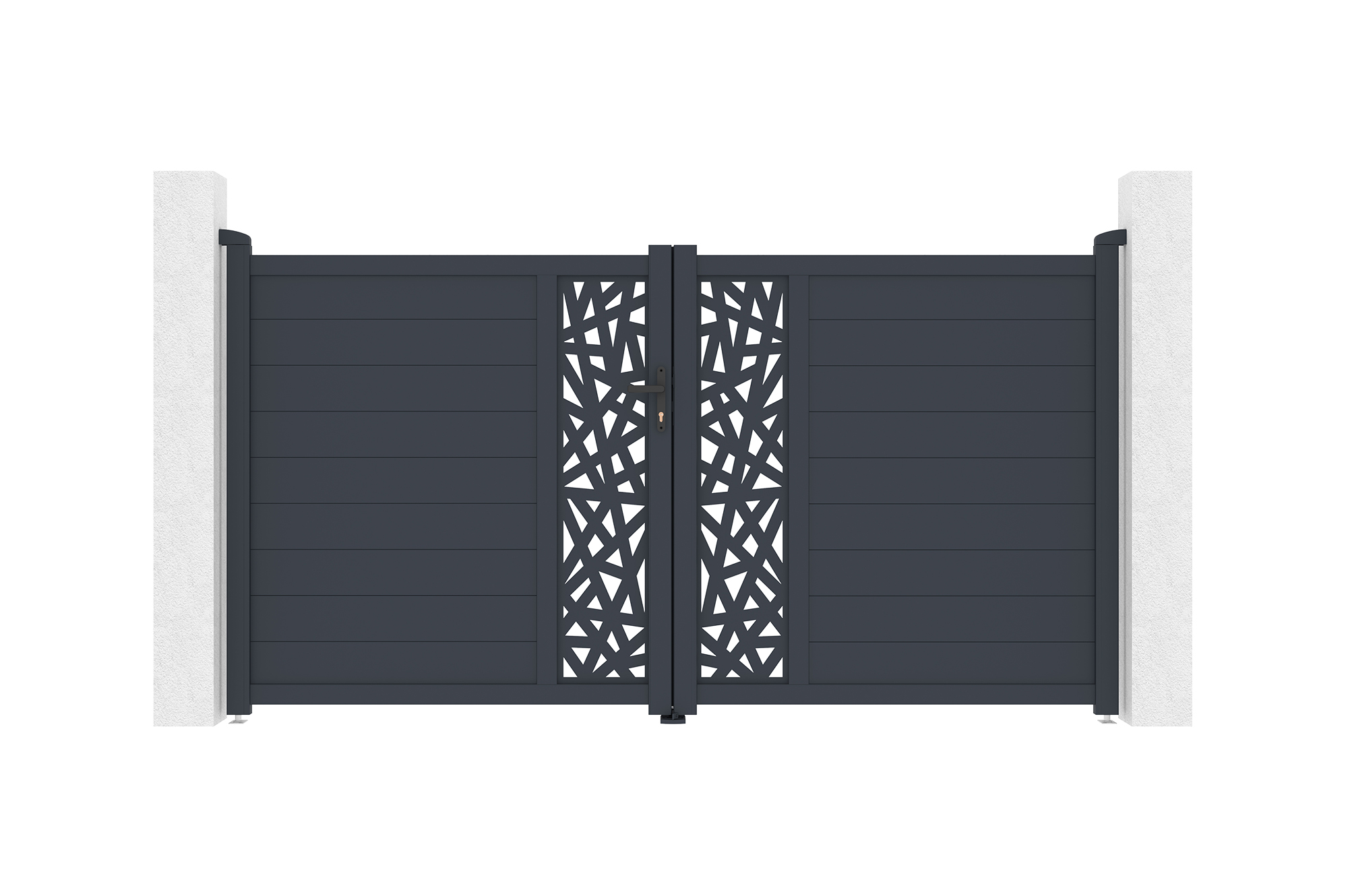 Puerta ruivo aluminio 3x1,6 m + motor hiker b200