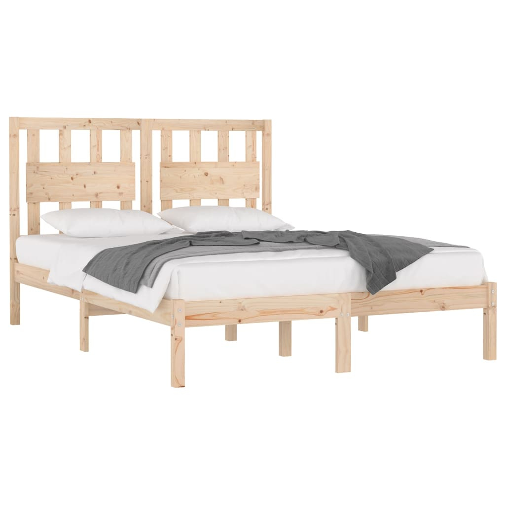 vidaXL estructura de cama madera maciza de pino 120x200 cm