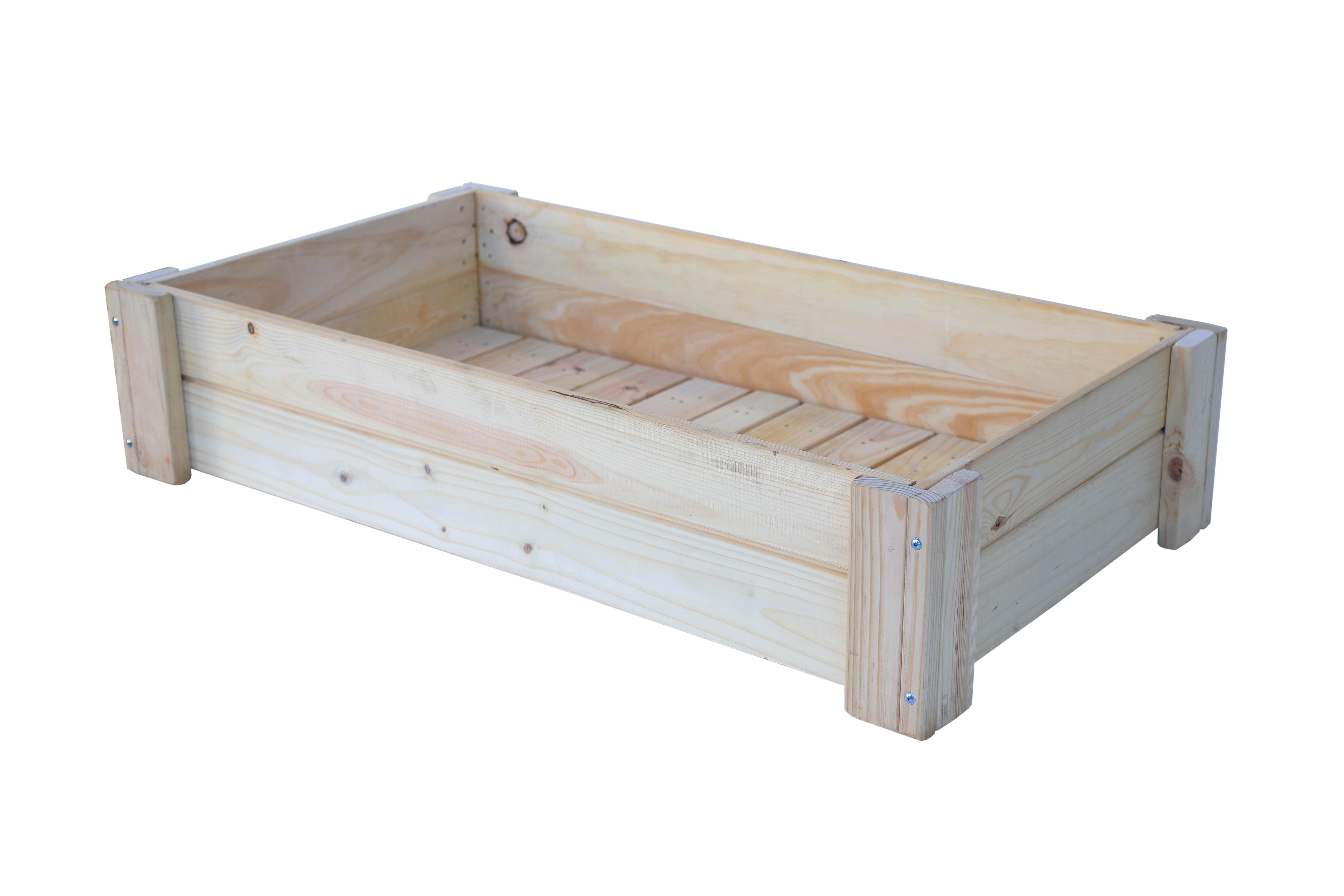 Mesa de cultivo de madera de 119x65x25cm 115l la vega natural