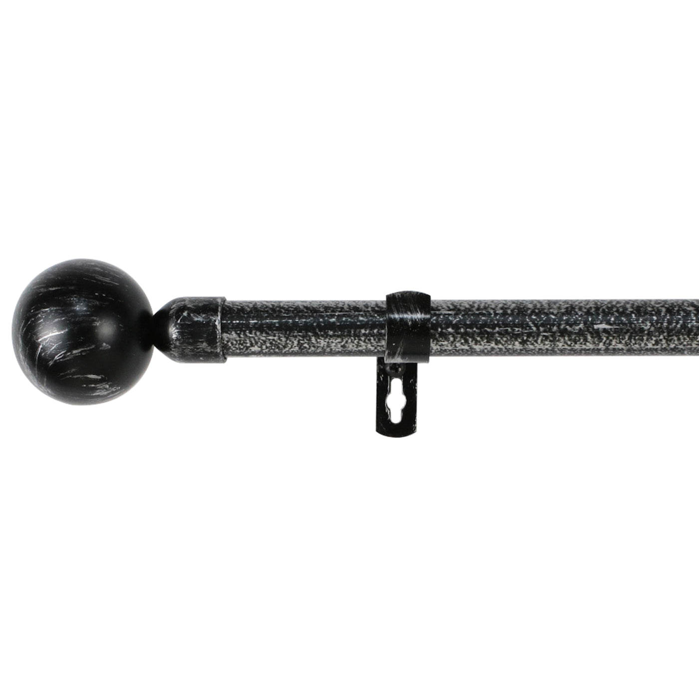 Barra de forja universal extensible (negro+gris, 120-210cm bola)