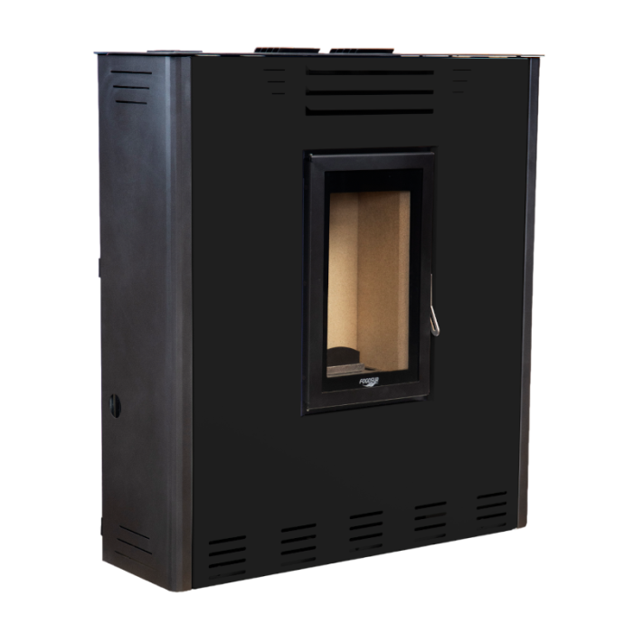 Estufa de pellets pasillo lr 11,8 kw con Wi-Fi para calefacción - negro