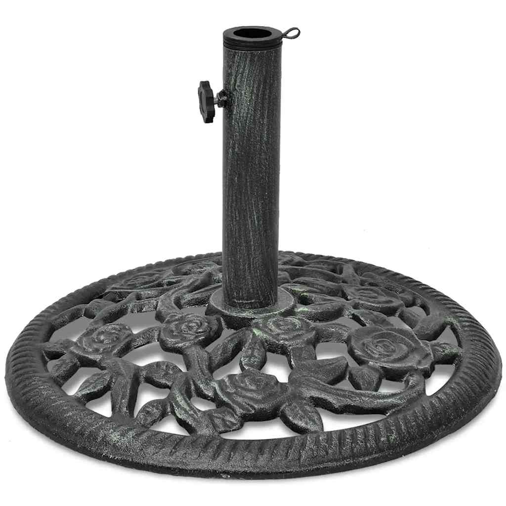 vidaXL base de sombrilla de hierro fundido 12 kg 48 cm