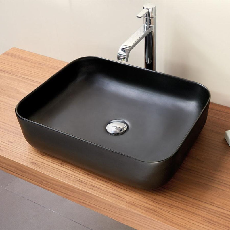 Lavabo sobre encimera catania negro 38.5 x 38.5 cm