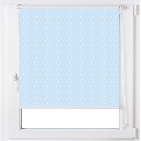 Estoralis | estor enrollable personalizado motas-2 70x150 azul
