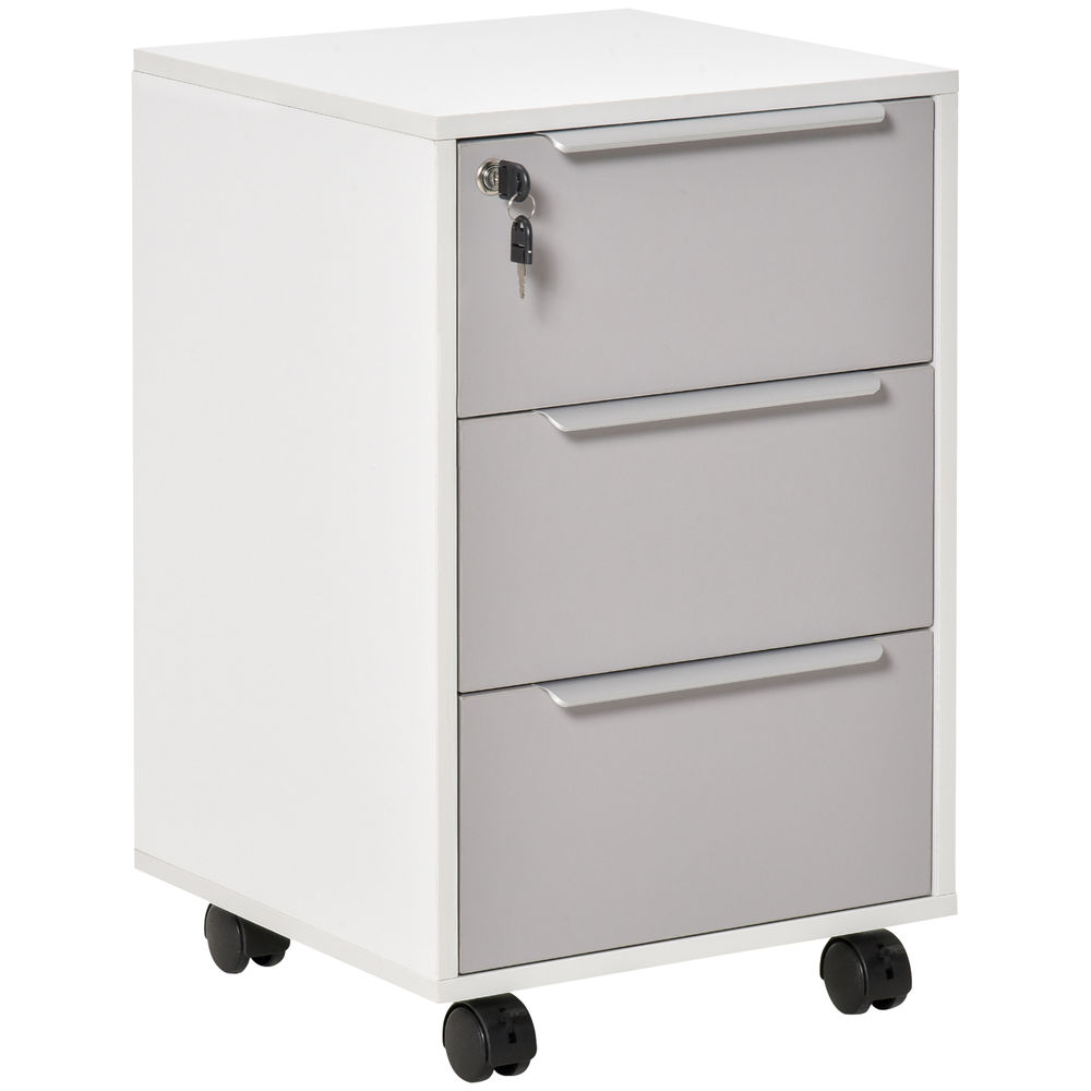 Cajonera tipo archivador 40x40x63.5 cm bicolor Homcom