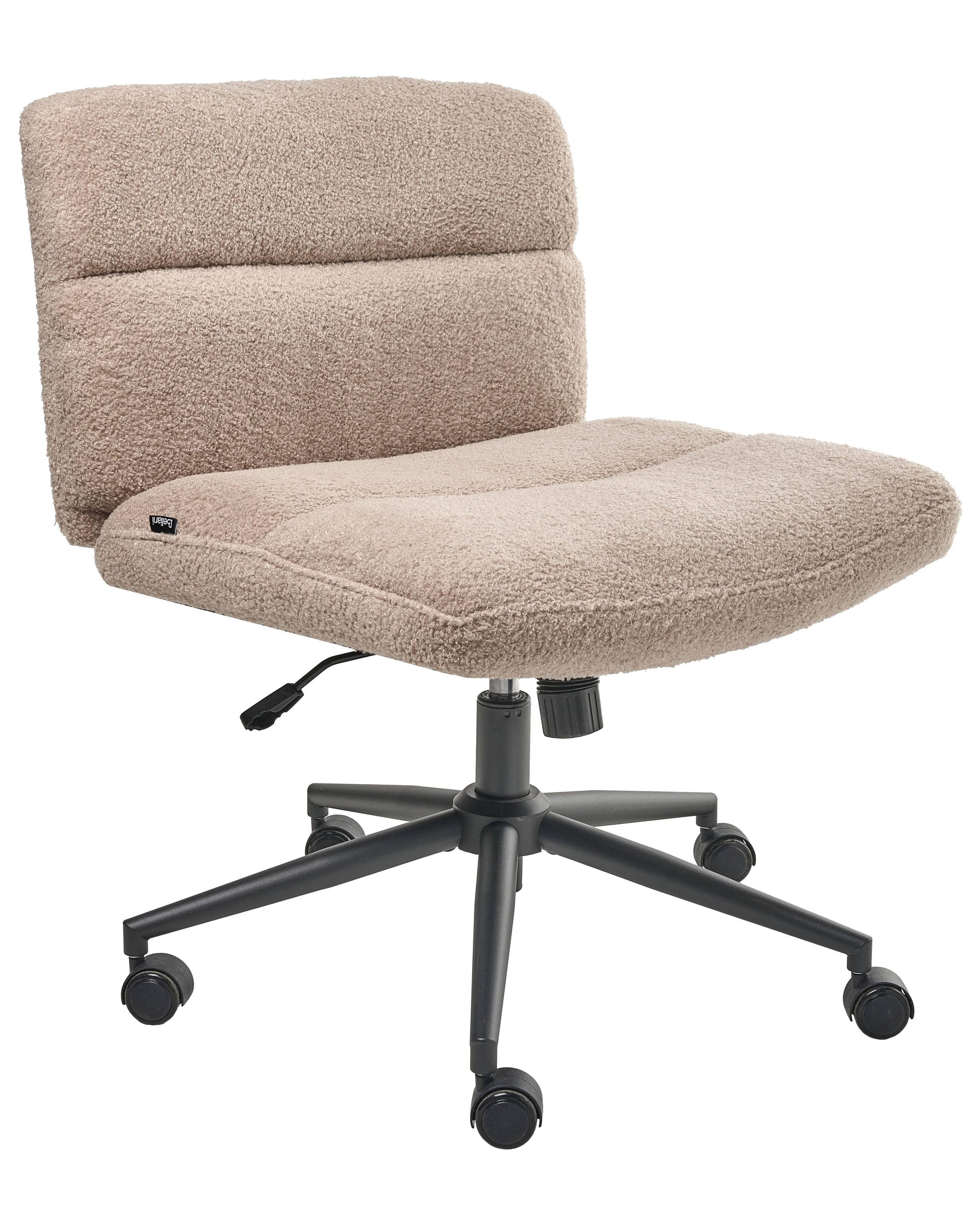 Silla de escritorio catlin bouclé beige