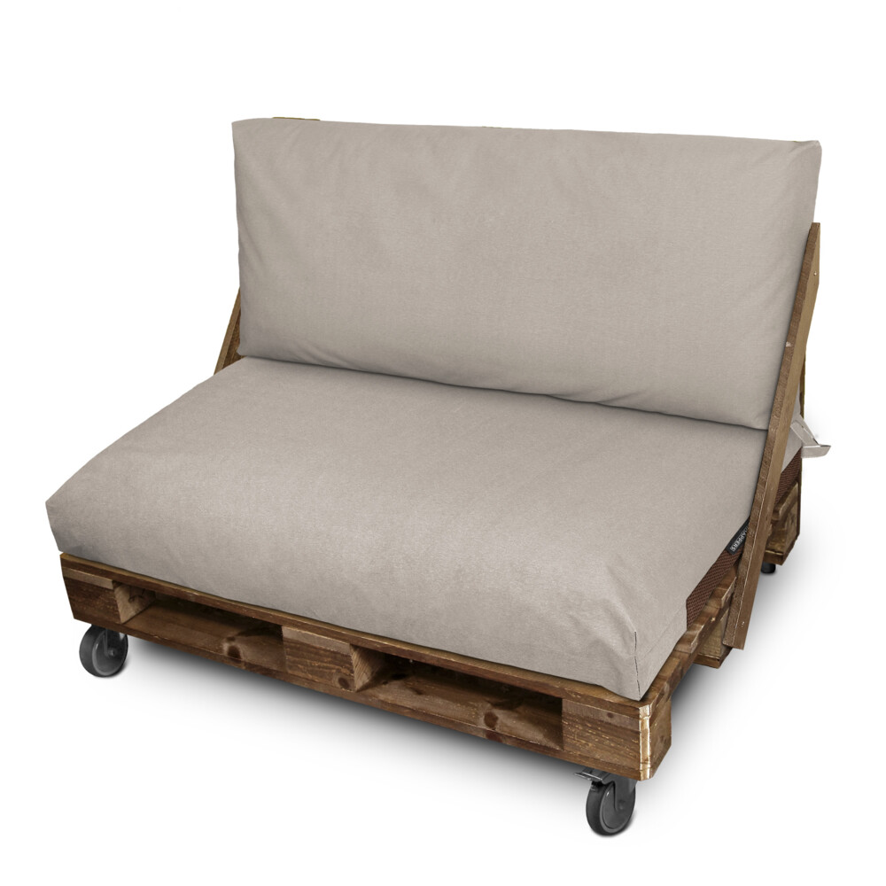 Funda para cojín de palets asiento y/o respaldo 120x60x20 sin relleno piedr