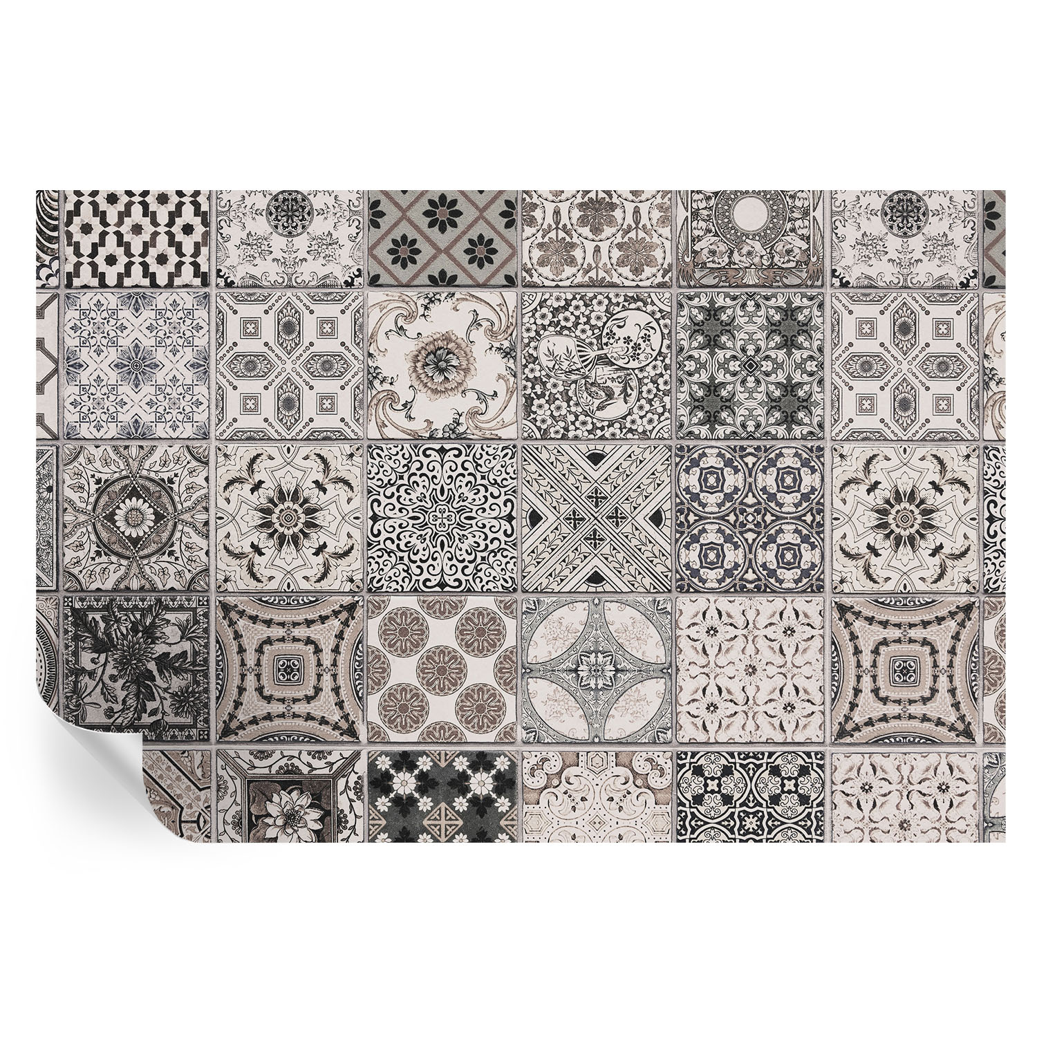 Papel pintado para paredes patrones de azulejos 104x152 tulup