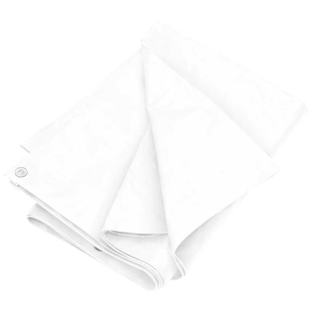 vidaXL lona hdpe blanco 180 g/m² 4x4 m