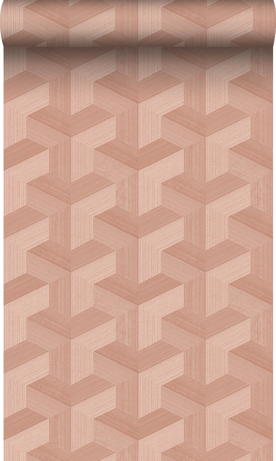 Origin papel pintado 3d gráfico rosa terracota 50 x 900 cm