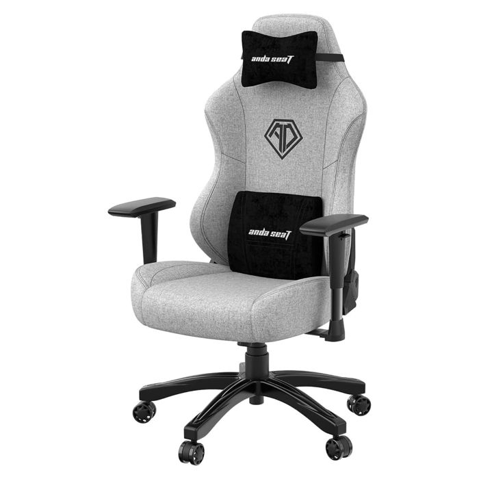 Silla gaming - gris - cuero PVC - phantom 3